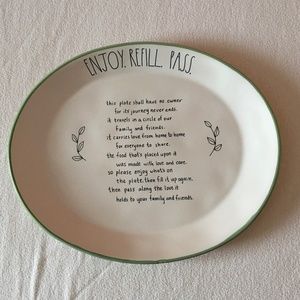 Rae Dunn ~ The Giving Plate 💕 Oval Shaped Platter